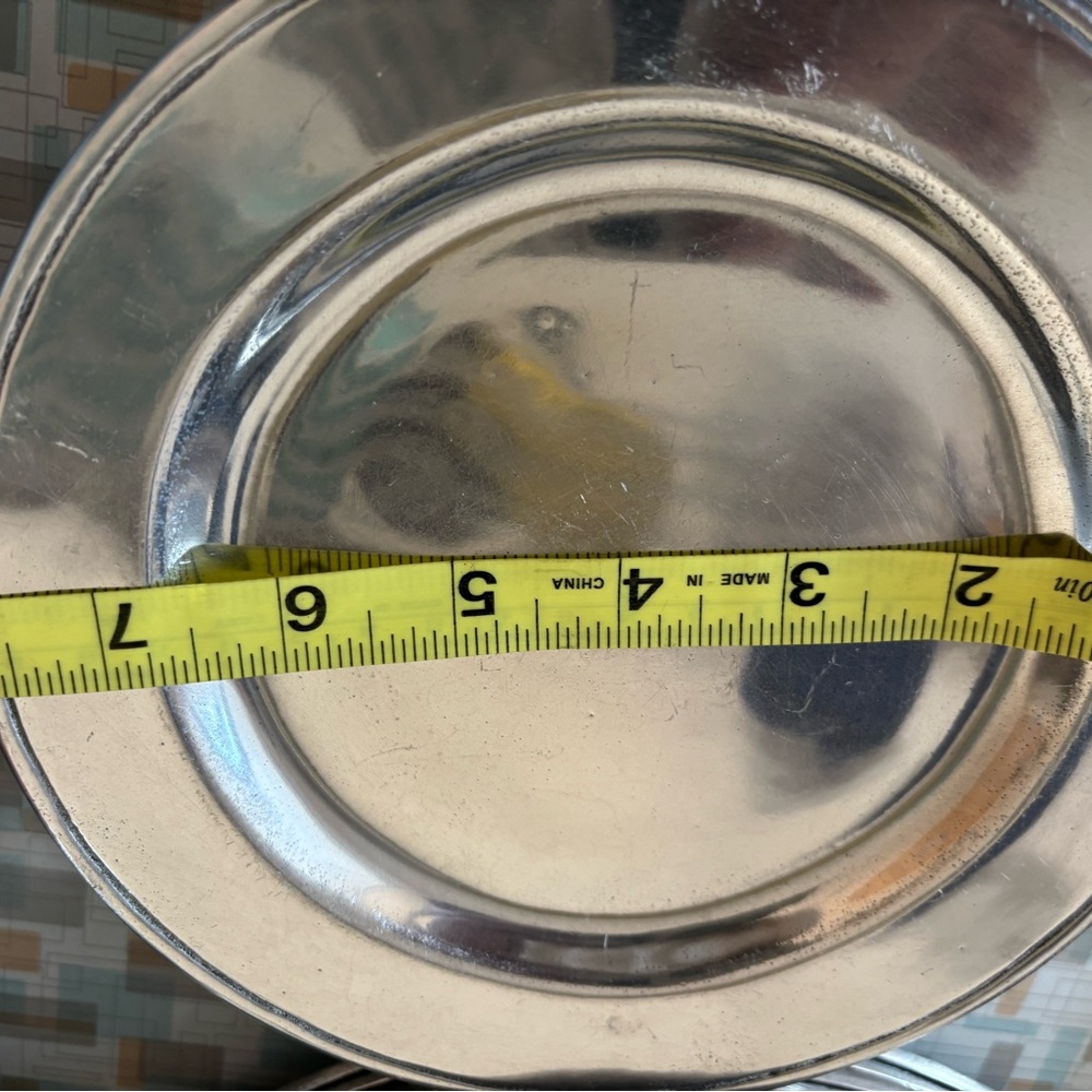 Wilton Columbia SC Pewter Chargers set of 6